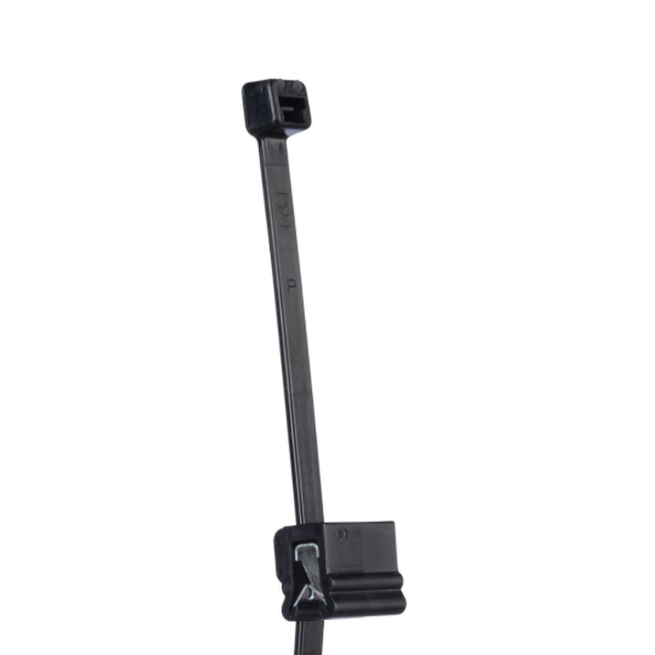 Kantclips med buntband för 0,7-3mm svart 100st, PLT2S (188x4.8 mm) - Bild 2