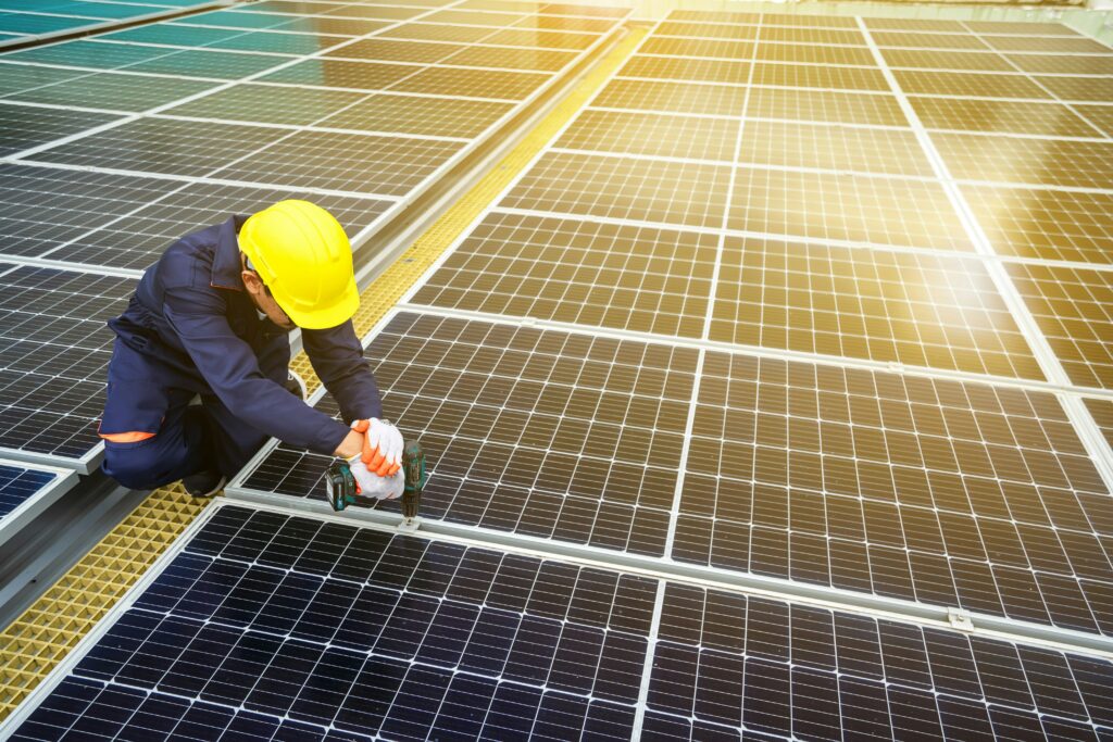 Solceller installation